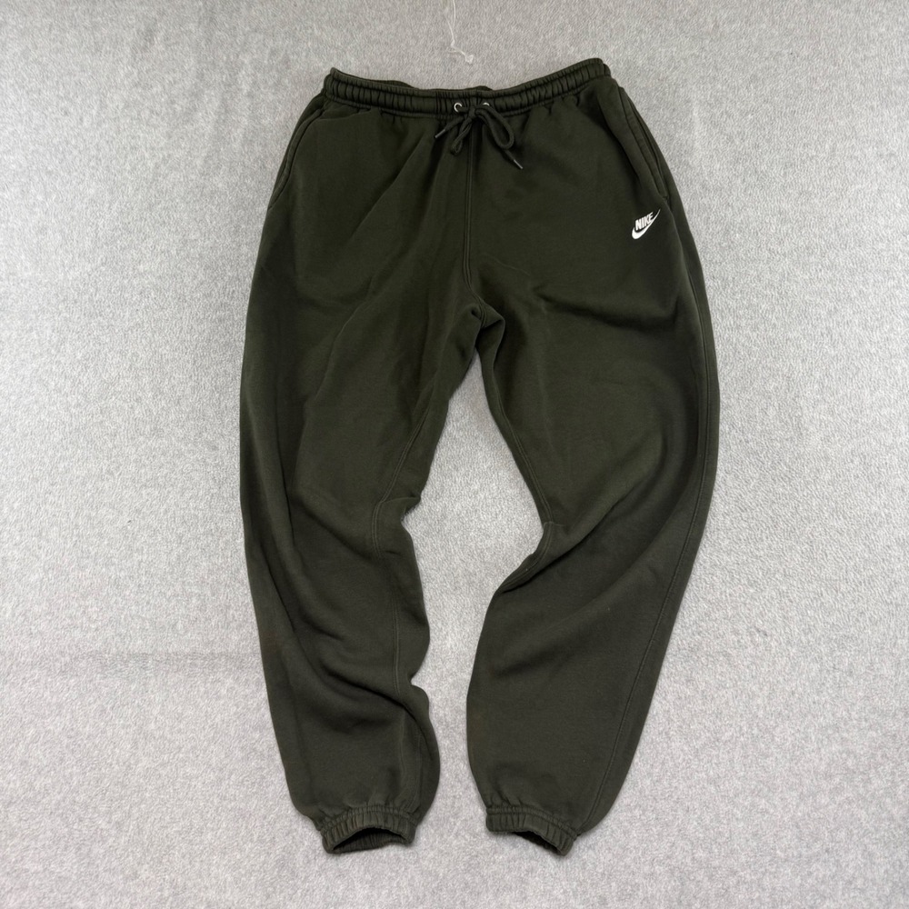 Nike Club Fleece Sweatpants Mens Medium Olive Green FN3808-355 Joggers